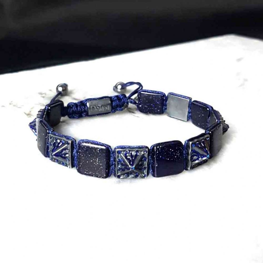 Swarovski North Bracelet, Blue, Rhodium plating: Precious Accents, Ltd.